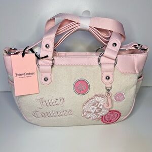 Juicy Couture Pink and Cream Crossbody Bag